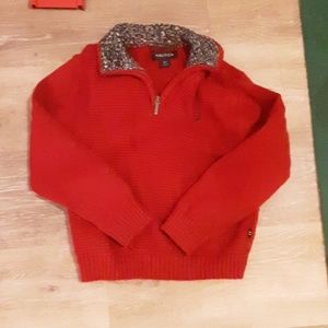 Nautica red sweater-3T